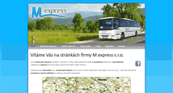 Desktop Screenshot of m-express.cz